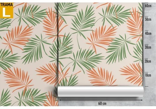 Vintage nature stylized leaves wallpaper. 2