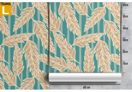 Vintage nature stylized leaves wallpaper. 2