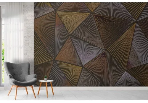 Vintage geometric triangles wallpaper 2
