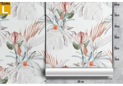 Vintage nature stylized leaves wallpaper. 2