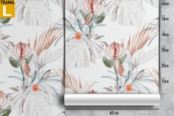 Vintage nature stylized leaves wallpaper.