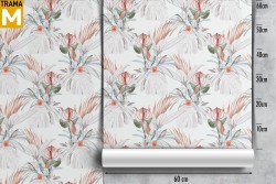 Vintage Nature Leaves Wallpaper