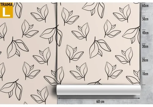 Wallpaper with stylized leaves modern pattern. 2