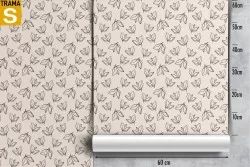 Carta da Parati Design e Stili Flora e Fauna Fiori Natura Stilizzata
