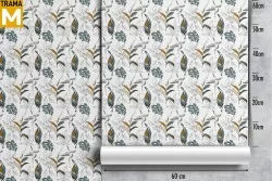 Stylized Nature Leaves Wallpaper
