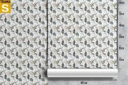 Wallpaper Design and Styles Flora and Fauna Stylized Nature Leaves