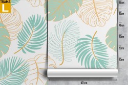 Wallpaper stylized leaves nature pattern.