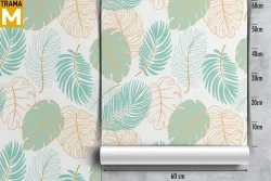 Carta da Parati Foglie Tropicale