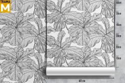 Carta da Parati Natura Foglie Stilizzata