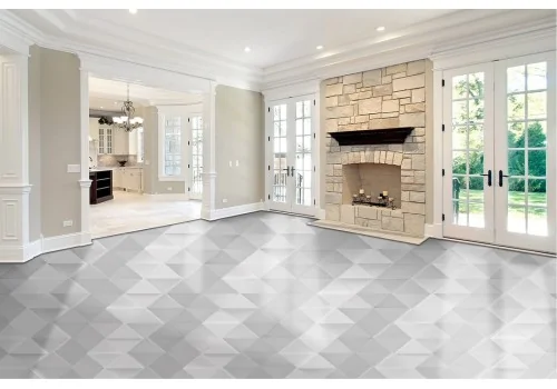 Modern geometric diamond wallpaper