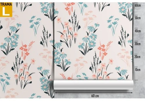 Wallpaper stylized leaves nature pattern. 2