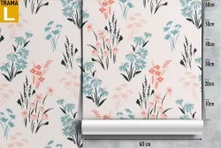 Wallpaper stylized leaves nature pattern.