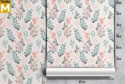 Stylized Nature Leaves Wallpaper