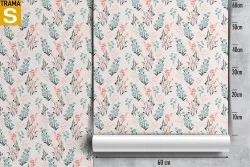 Carta da Parati Design e Stili Flora e Fauna Foglie Natura Stilizzata