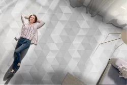 Modern geometric diamond wallpaper