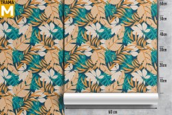 Modern Tropical Leaves Nature Wallpaper