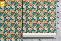 Wallpaper Design and Styles Flora and Fauna Modern Tropical Leaves Nature