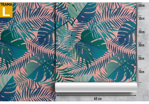 Tropical leaves wallpaper modern nature design. 2