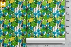 Modern Tropical Leaves Nature Wallpaper