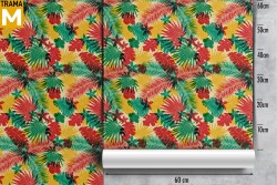 Modern Tropical Nature Leaves Wallpaper