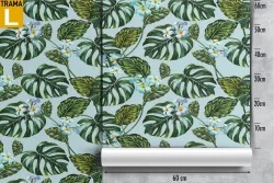 Carta da Parati foglie tropicali natura astratta.