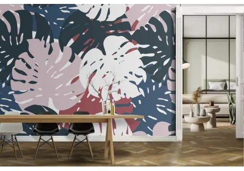 Modern tropical leaves nature wallpaper.446