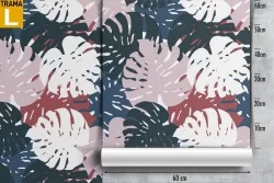 Modern tropical leaves nature wallpaper.