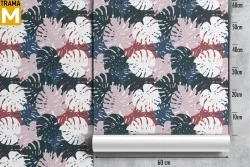 Modern Tropical Nature Leaves Wallpaper