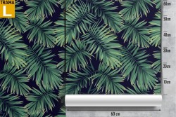 Carta da Parati foglie tropicali natura moderna.