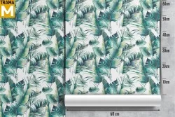 Modern Tropical Nature Leaves Wallpaper