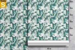 Carta da Parati Design e Stili Flora e Fauna Foglie Moderna Natura Tropicale