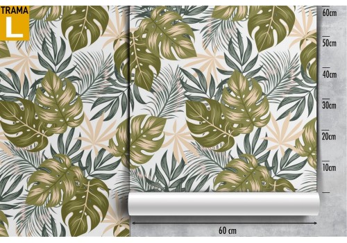 Tropical leaves nature pattern wallpaper. 2