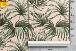 Carta da Parati foglie tropicali natura pattern.