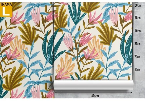 Tropical leaves nature pattern wallpaper. 2