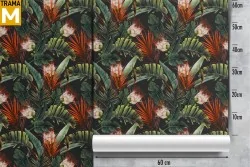 Modern Tropical Nature Leaves Wallpaper