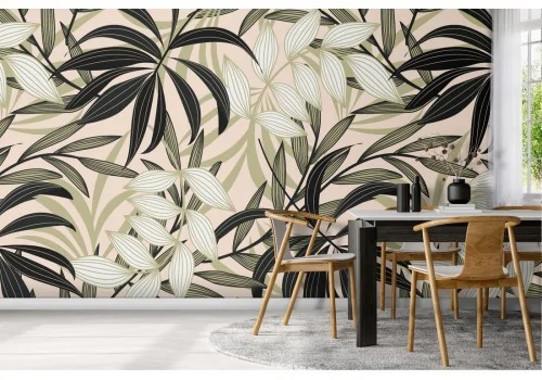 Tropical leaves wallpaper nature pattern.459