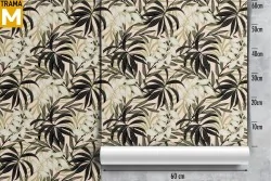 Modern Tropical Nature Leaves Wallpaper
