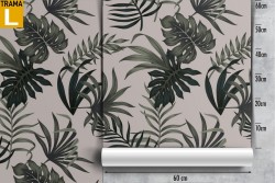 Tropical leaves wallpaper nature pattern.