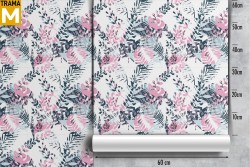 Modern Tropical Nature Leaves Wallpaper