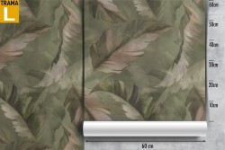 Green leaves nature pattern wallpaper.