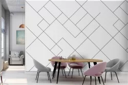 Modern design geometric lines wallpaper.