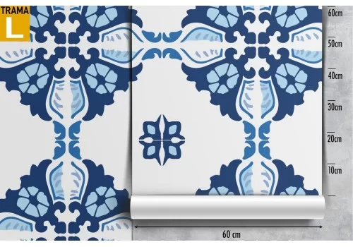 Carta da Parati mattonelle geometriche vintage pattern. 2