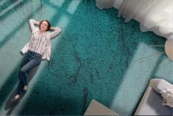 Turquoise concrete surface wallpaper