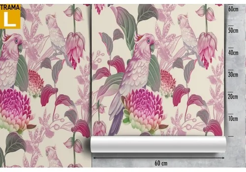 Nature wallpaper pink flowers pattern. 2