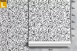 Musical notes wallpaper decoration for children.