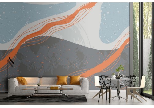 Vintage abstract wave wallpaper.