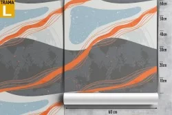 Vintage abstract wave wallpaper.