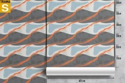 Wallpaper Design and Styles Stylized Stripes and Waves