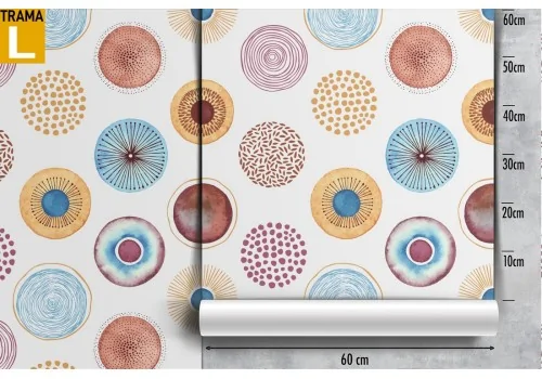 Vintage polka dot wallpaper pattern. 2