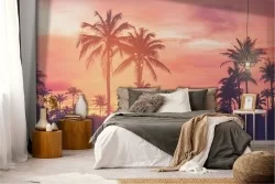 Carta da Parati Alba Tramonto Tropicale